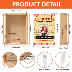 Couple Personalized Custom light box- Gift For Husband Wife, Anniversary - OLESA
