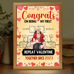 Couple Personalized Custom light box- Gift For Husband Wife, Anniversary - OLESA