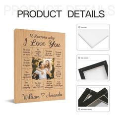 Couple Personalized Custom Photo Canvas Wall Art - The Sweet Memories We Share - OLESA