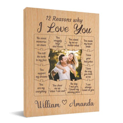 Couple Personalized Custom Photo Canvas Wall Art - The Sweet Memories We Share - OLESA