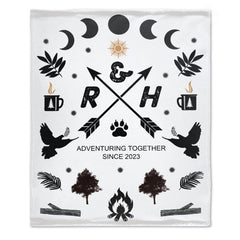Custom Couple Gifts - Personalized Blanket With Couples - OLESA