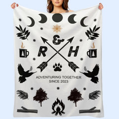 Custom Couple Gifts - Personalized Blanket With Couples - OLESA
