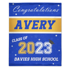 Custom Name Graduation Senior Blanket – Graduation Gift - ARNOVIC