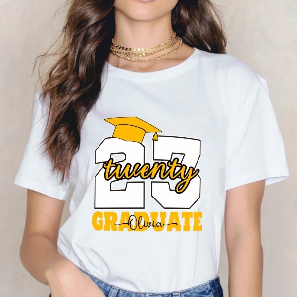 Custom Name Senior 2023 T-Shirt - Graduation Gifts - ARNOVIC