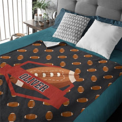 Custom Name Sporty Fun Blanket - Gift for Sports Lover - OLESA