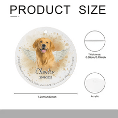 Custom Pet Photo Personalized Memorial Christmas Ornament for Pet Owners - If Love Alone Could Have Kept You Here You Would Have Lived Forever - OLESA