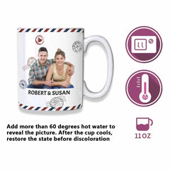 Custom Photo Color Changing Mug Dear Husband Wife - Your Hard Work Doesn't Go Unnoticed - OLESA