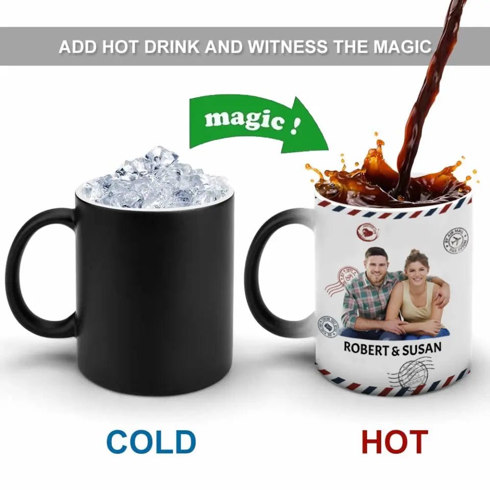 Custom Photo Color Changing Mug Dear Husband Wife - Your Hard Work Doesn't Go Unnoticed - OLESA