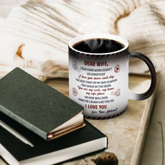 Custom Photo Color Changing Mug Dear Husband Wife - Your Hard Work Doesn't Go Unnoticed - OLESA
