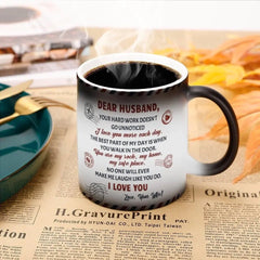 Custom Photo Color Changing Mug Dear Husband Wife - Your Hard Work Doesn't Go Unnoticed - OLESA