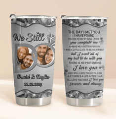 Custom Photo Personalized Couple Tumbler - Anniversary Gift Idea For Couple - OLESA