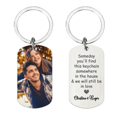 Custom Photo Personalized Keychain - We Will Still Be In Love - OLESA