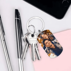 Custom Photo Personalized Keychain - We Will Still Be In Love - OLESA