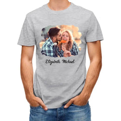 Custom Photo The Beginning Of Forever - Couple Personalized Custom Unisex T-shirt, Hoodie - OLESA