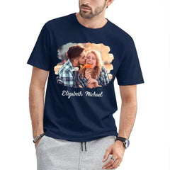 Custom Photo The Beginning Of Forever - Couple Personalized Custom Unisex T-shirt, Hoodie - OLESA