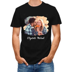 Custom Photo The Beginning Of Forever - Couple Personalized Custom Unisex T-shirt, Hoodie - OLESA