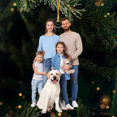 Custom Photo There’s No Place Like Home For The Holidays - Custom Ornament - Christmas Gift For Family Members - OLESA