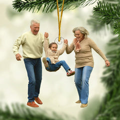 Custom Photo There’s No Place Like Home For The Holidays - Custom Ornament - Christmas Gift For Family Members - OLESA