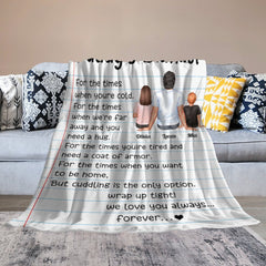 Daddy's Blanket - Personalized Blanket - Birthday, Father's Day Gift For Father, Dad, Papa - OLESA