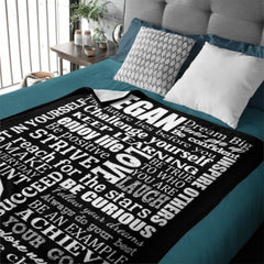 Dream Big Graduation Custom Name Blanket - OLESA