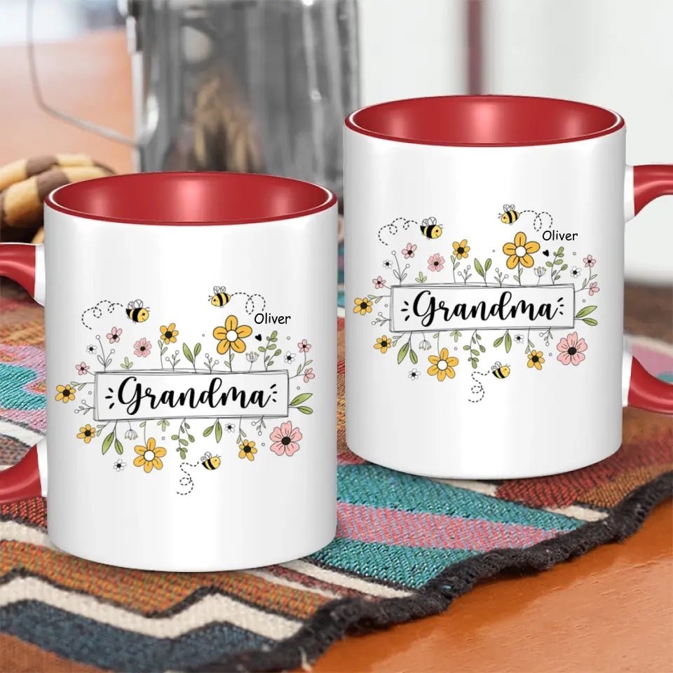 Family Personalized Custom Mug - Gift For Mom, Grandma - OLESA