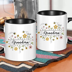 Family Personalized Custom Mug - Gift For Mom, Grandma - OLESA
