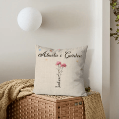 Family Personalized Custom Pillow - Grandma's Garden - OLESA