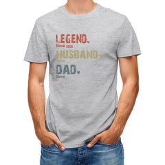 Family Personalized Custom Unisex T-shirt Hoodie - Legend, Husband, Dad And Papa Since - OLESA