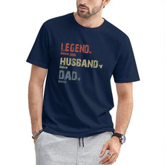 Family Personalized Custom Unisex T-shirt Hoodie - Legend, Husband, Dad And Papa Since - OLESA