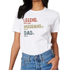 Family Personalized Custom Unisex T-shirt Hoodie - Legend, Husband, Dad And Papa Since - OLESA