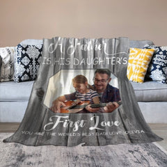 First Memories Photo Blanket - Gift for Dad - OLESA
