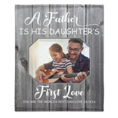 First Memories Photo Blanket - Gift for Dad - OLESA