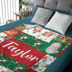 Free Shipping✈️Christmas Personalized Christmas Baby Blanket - OLESA