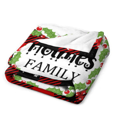 Free Shipping✈️Custom Christmas Buffalo Plaid Blanket - OLESA