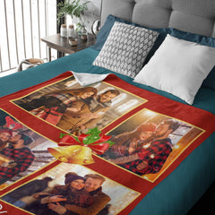 Free Shipping✈️Custom Photo Merry Christmas Blanket For Family - OLESA