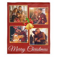 Free Shipping✈️Custom Photo Merry Christmas Blanket For Family - OLESA