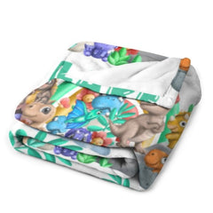 Free Shipping✈️Cute Baby Dinosaur Personalized Custom Blanket - Gifts for Kids - OLESA