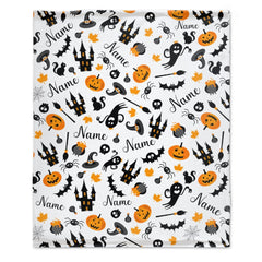 Free Shipping✈️Halloween Name Personalized Custom Blanket - OLESA