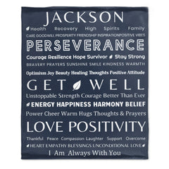 Free Shipping✈️Healing Blanket Get Well Soon Gift - For Family Friends With Positive Energy, Comfort, Love For Recovery - OLESA