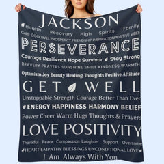 Free Shipping✈️Healing Blanket Get Well Soon Gift - For Family Friends With Positive Energy, Comfort, Love For Recovery - OLESA
