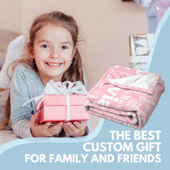 Free Shipping✈️Personalized Custom Name Blanket - Gifts for Family and Friends - OLESA