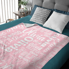 Free Shipping✈️Personalized Custom Name Blanket - Gifts for Family and Friends - OLESA