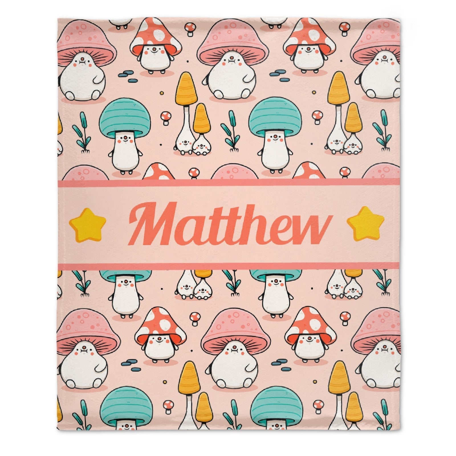 Free Shipping✈️Personalized Cute Mushroom Blanket - Birthday Gifts For Girls Boys - OLESA