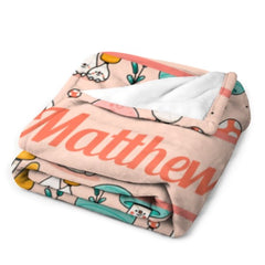Free Shipping✈️Personalized Cute Mushroom Blanket - Birthday Gifts For Girls Boys - OLESA