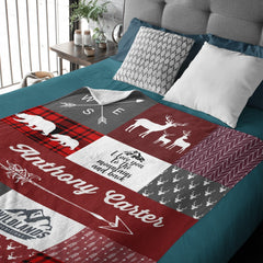 Free Shipping✈️Woodland Custom Personalized Blanket - Gift Ideas for Kids - OLESA