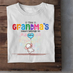 Gift For Grandma This Grandma's Heart Belongs To Elephants Shirt - OLESA
