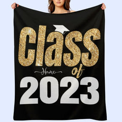 Graduation Blanket 2023 Custom Name - Graduation Gift - OLESA