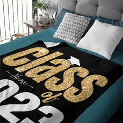 Graduation Blanket 2023 Custom Name - Graduation Gift - OLESA