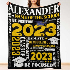 Graduation Gift Custom Name Blanket - ARNOVIC