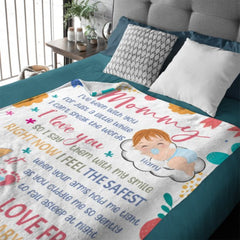 Happy 1st Mother's Day - Personalized Blanket - OLESA